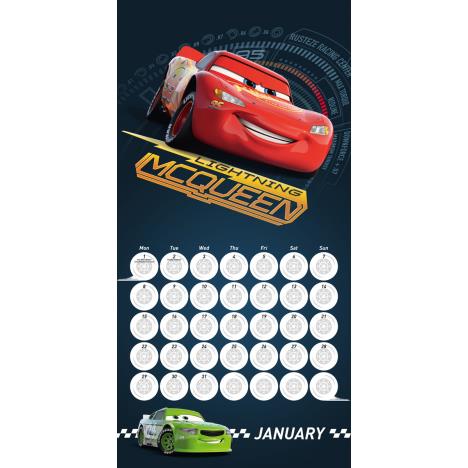 Cars 3 Official 2018 Square Calendar Extra Image 2